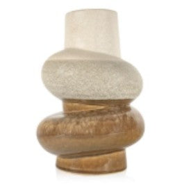 Ceramic 2-toned Table Vase, Large