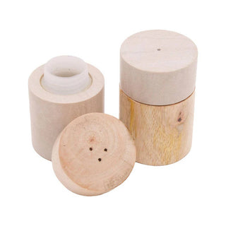 Marble and Wood -  Salt & Pepper Shakers
