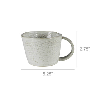 Organic-shaped Mug, Ceramic Set of 2