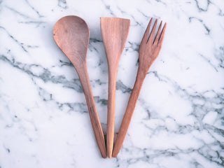 Kitchen Spoons & Utensils - Set of 2 - handmade Walnut (1)