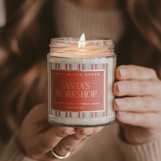 Santa's Workshop 9 oz Soy Candle - Christmas Decor