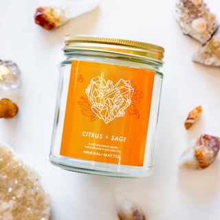 Candle citrus and sage