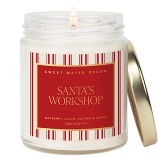 Santa's Workshop 9 oz Soy Candle - Christmas Decor