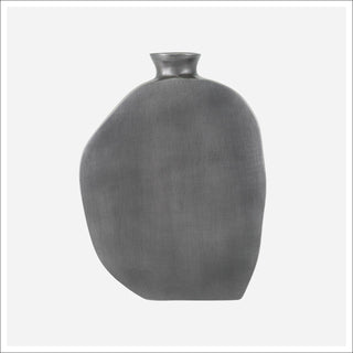 Dark Grey Teardrop Vase
