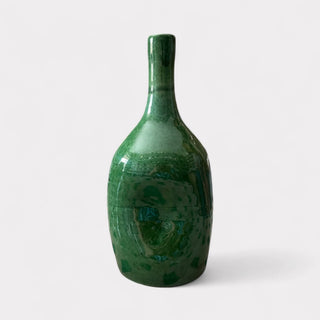 Handmade Green Vase – Moroccan Pottery from Marrakech