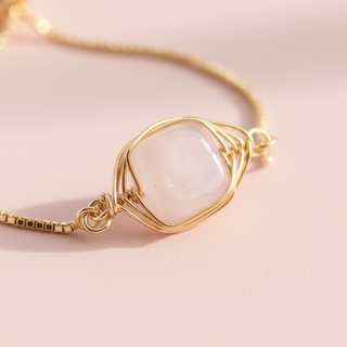 Rose Quartz Crystal Protection Bracelet