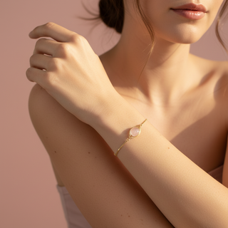 Rose Quartz Crystal Protection Bracelet
