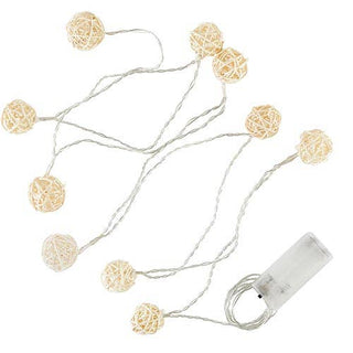 String Lights-Rattan Ball