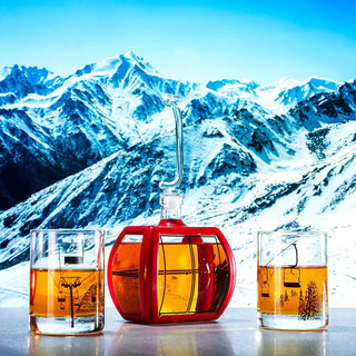 Gondola Wine & Whiskey Decanter - 34 OZ & Two 10 Oz