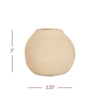 Bud Vase Cream Paper Mache