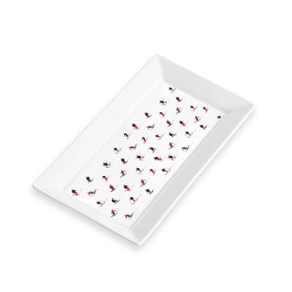 Ceramic Serving Tray- Skiing