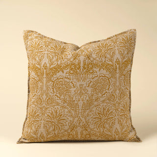 24x24 Floria Linen Pillow, Sunflower