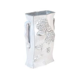 Hydrangea Tall Vase in Glazed Ceramic