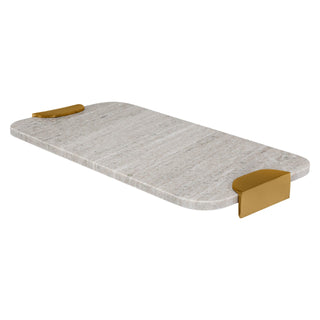 Gray Marble  Rectangular Tray