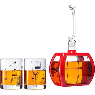 Gondola Wine & Whiskey Decanter - 34 OZ & Two 10 Oz