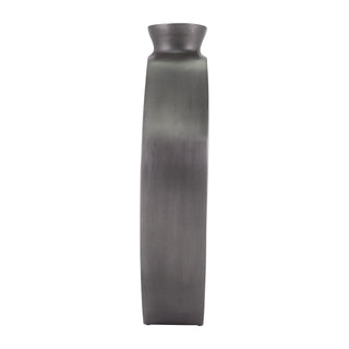 Dark Grey Teardrop Vase