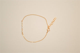 Pearl bar bracelet - 14k gold filled