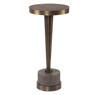 Concrete & Bronze Drink Table