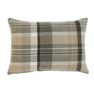 16x24 Plaid Pillow in Neutral Tones