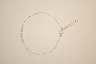 Pearl bar bracelet - 14k gold filled