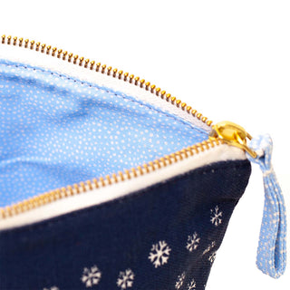 EAT SLEEP SKI NAVY Pouch, Medium