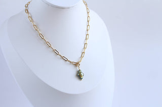 Cross Baroque Pearl Necklace
