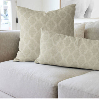 Esme Vintage Damask Pillow Cover – Elegant Decorative Throw