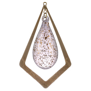 Pearl & Gold Teardrop Ornament