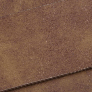 Brown Faux Leather Woven Dining Chairs