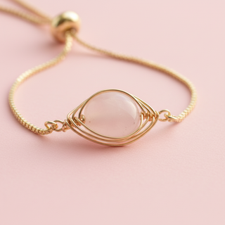Rose Quartz Crystal Protection Bracelet
