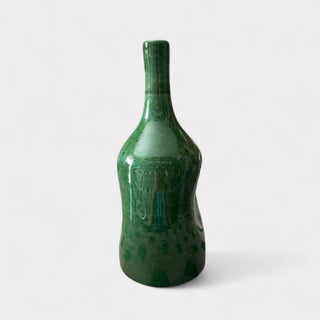 Handmade Green Vase – Moroccan Pottery from Marrakech
