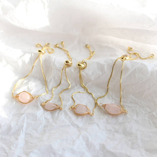 Rose Quartz Crystal Protection Bracelet