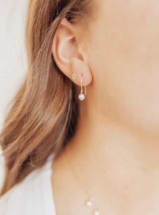 14k gold filled Pearl Earwire