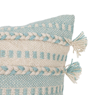 Matilda 20x20 Striped Outdoor Indoor Filled Pillow Blue