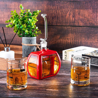 Gondola Wine & Whiskey Decanter - 34 OZ & Two 10 Oz
