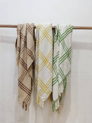 Boho inspired throw for living room | Indian artisanal throw