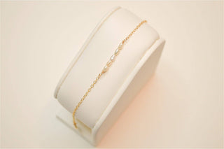 Pearl bar bracelet - 14k gold filled