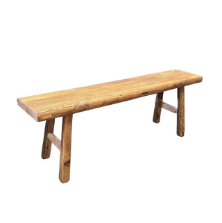 Wooden Bench - Natural Recycled Elmwood