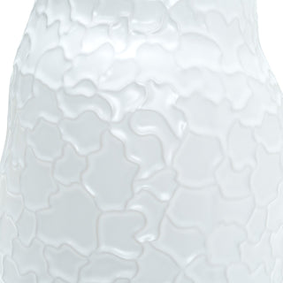 Sculptural White Stoneware Vase - Short
