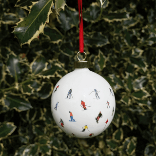 Skier CHRISTMAS BAUBLE - SKI CHAIN