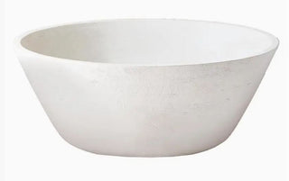 Large Handcrafted Whitewash Bowl