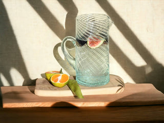 Hand-blown Pitcher from Recycled Glass