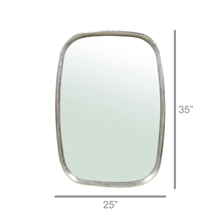 Organic rectangular nickel plated mirror