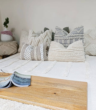 Boho throw pillow cover with insert