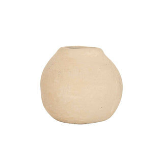 Bud Vase Cream Paper Mache
