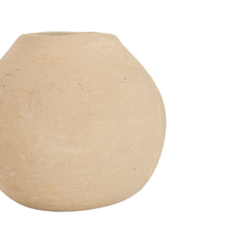 Bud Vase Cream Paper Mache