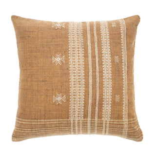 20x20 Bhujodi Wool Handloom Pillow, Sand