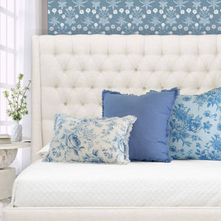 Emma Frayed Edge Pillow - 100% Cotton Decorative Cushion