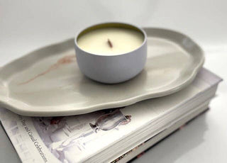 Large Concrete Tray - Grey & Rose - Concrete Design