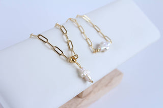 Cross Baroque Pearl Necklace